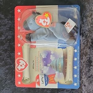 TY 2000 McDonald's Teenie Beanie American Trio Lefty the Donkey